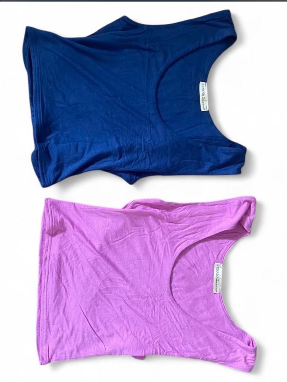 Zenana Blue & Lavender Tank Top Set